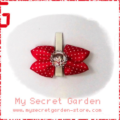 Yumeiro Patissiere 夢色パティシエール Ichigo Amano Anime Cabochon Mini Hair Bows Hair Clip 